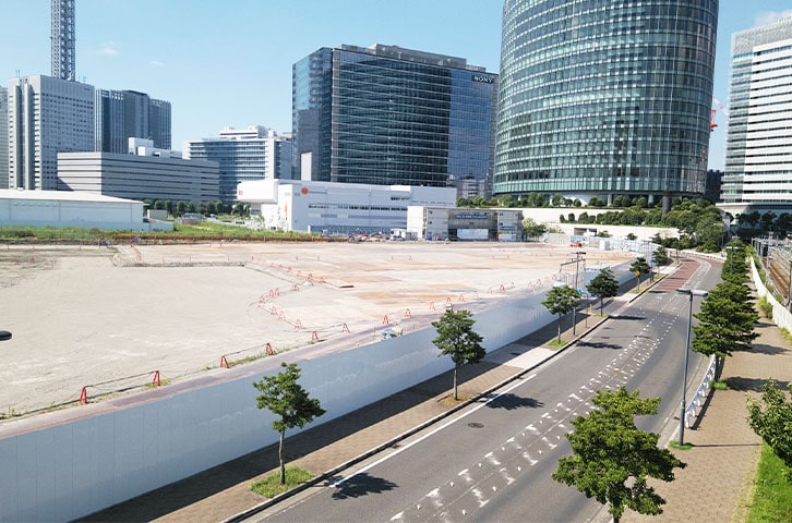 Kアリーナ横浜建設地（2020年8月時点
