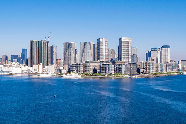 大規模開発が続く湾岸エリア