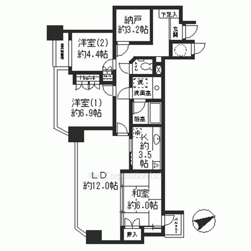 Property Blueprint /rent/tokyoapartment/search/results/113634/1993010181.html