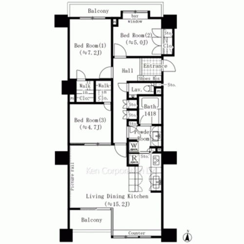 Property Blueprint /rent/tokyoapartment/search/results/115658/1993020144.html