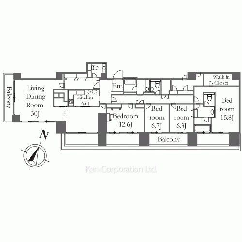 Leyton House Yokohama for rent Yokohama Apartments Ken Corporation Ltd.