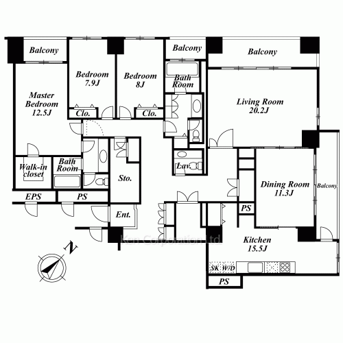 Leyton House Yokohama for rent Yokohama Apartments Ken Corporation Ltd.