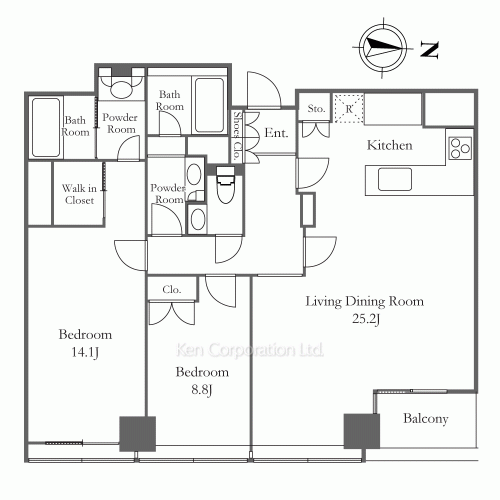 Kioi-cho Garden Tower Floor Plan