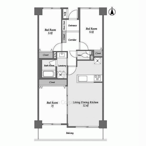 Property Blueprint /rent/tokyoapartment/search/results/122309/1999120444.html