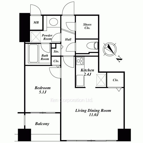 Property Blueprint /rent/tokyoapartment/search/results/141281/2005100417.html