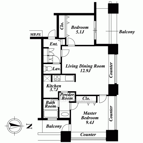 Property Blueprint /rent/tokyoapartment/search/results/151098/2006090956.html