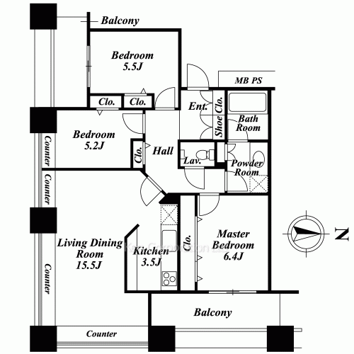 Property Blueprint /rent/tokyoapartment/search/results/151098/2006091137.html