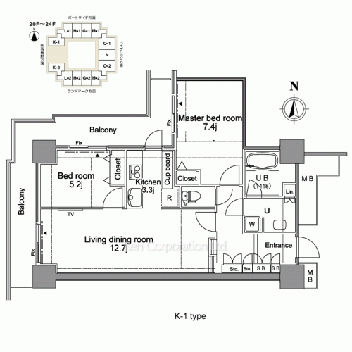 Property Blueprint /rent/yokohamaapartment/search/results/155711/2007090541.html