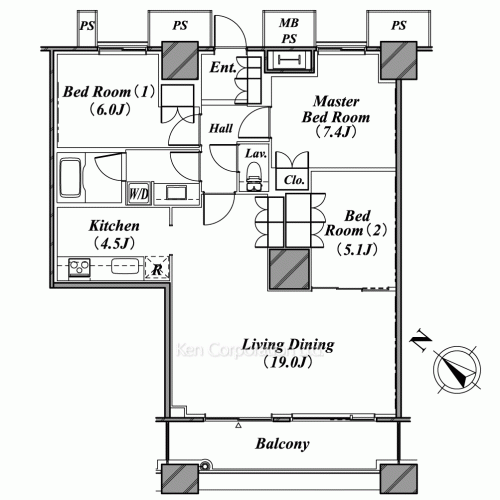 Property Blueprint /rent/tokyoapartment/search/results/155762/2007091459.html