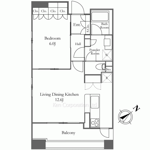 Property Blueprint /rent/tokyoapartment/search/results/158007/2008041205.html