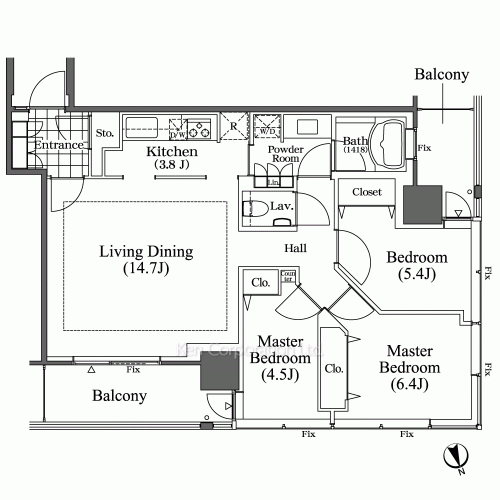 Property Blueprint /rent/tokyoapartment/search/results/158085/2008041895.html