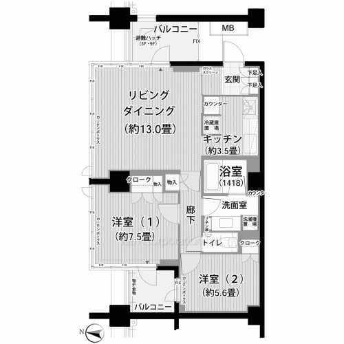 Property Blueprint /rent/tokyoapartment/search/results/158084/2008052285.html