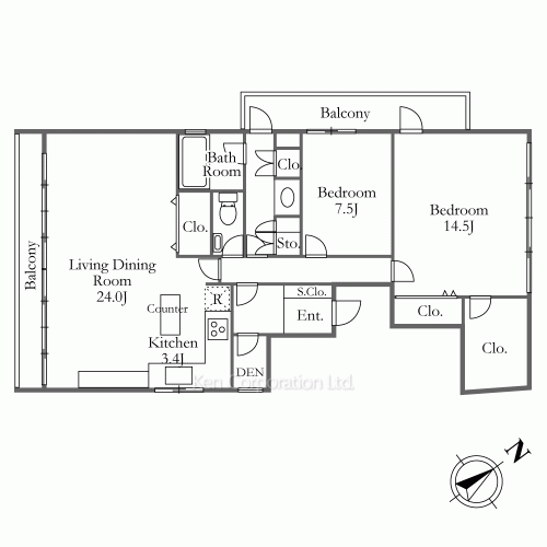 Property Blueprint /rent/tokyoapartment/search/results/158414/2008052810.html