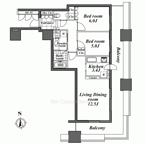 Property Blueprint /rent/tokyoapartment/search/results/160152/2008120359.html
