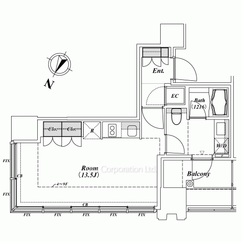 Property Blueprint /rent/tokyoapartment/search/results/167955/2011090835.html