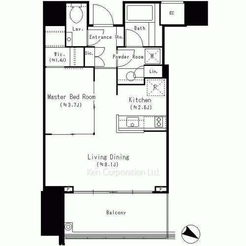 Property Blueprint /rent/tokyoapartment/search/results/165026/2011110511.html