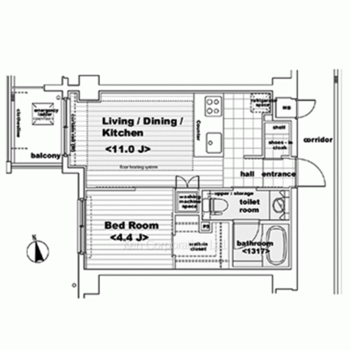 Property Blueprint /rent/tokyoapartment/search/results/149984/2012070458.html