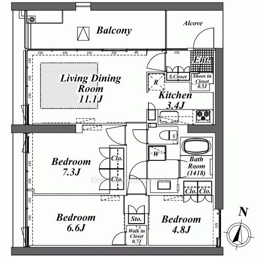 Property Blueprint /rent/tokyoapartment/search/results/170632/2012120184.html