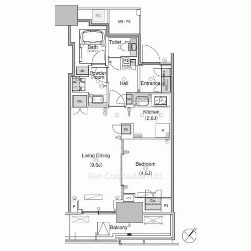Property Blueprint /rent/tokyoapartment/search/results/180383/2015120228.html