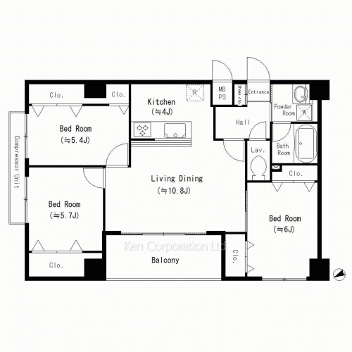 Property Blueprint /rent/yokohamaapartment/search/results/180608/2015121542.html
