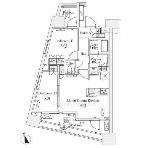 Property Blueprint /rent/tokyoapartment/search/results/195154/2020020040.html