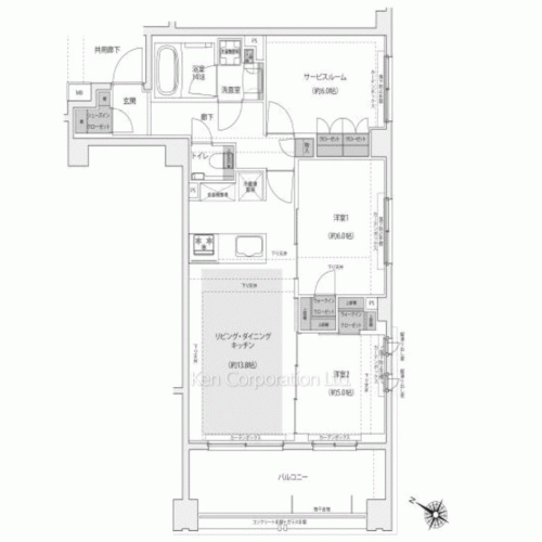 Property Blueprint /rent/yokohamaapartment/search/results/198655/2021021090.html