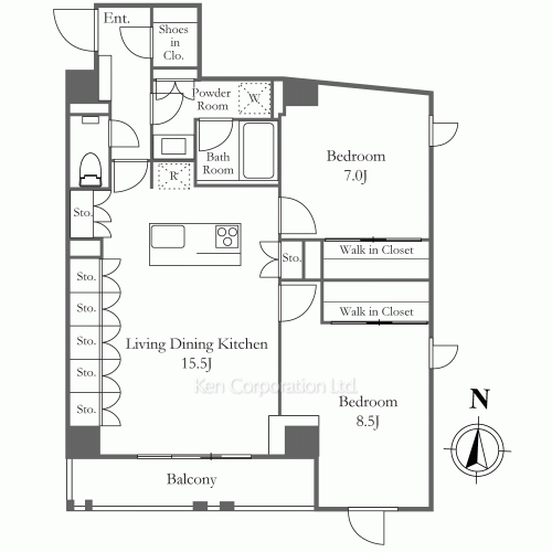 The Parkhabio Shinkoenji Floor Plan