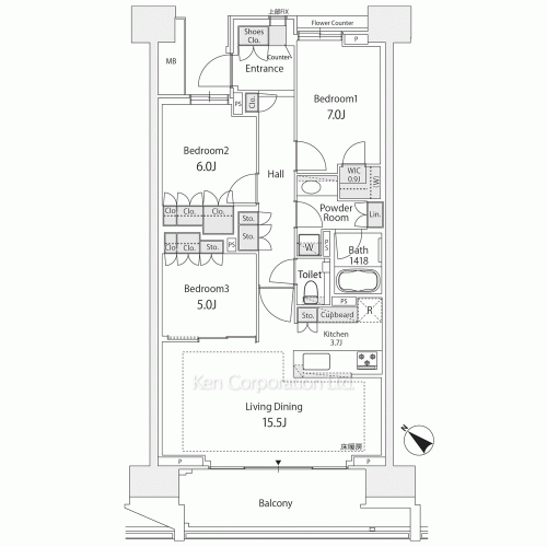 Property Blueprint /rent/tokyoapartment/search/results/207556/2024010692.html