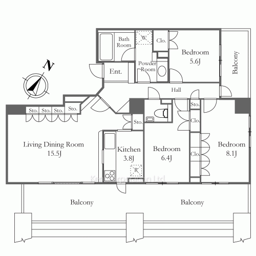 Property Blueprint /rent/tokyoapartment/search/results/121646/2024020153.html