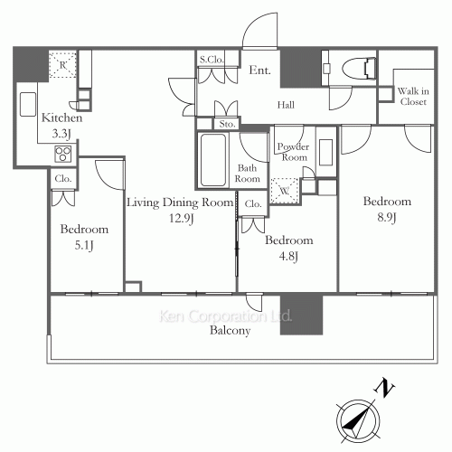 Property Blueprint /rent/tokyoapartment/search/results/207457/2024020551.html