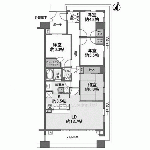 Property Blueprint /rent/yokohamaapartment/search/results/177907/2024070130.html
