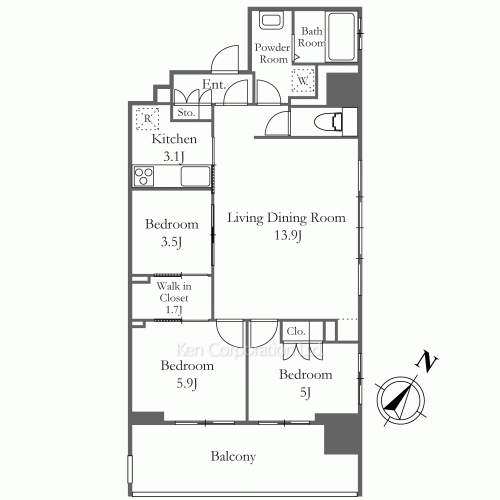 Property Blueprint /rent/yokohamaapartment/search/results/213666/2025110230.html