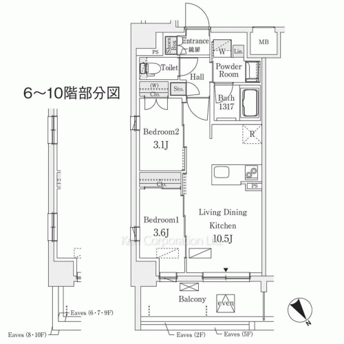 Property Blueprint /rent/yokohamaapartment/search/results/213957/2026020396.html