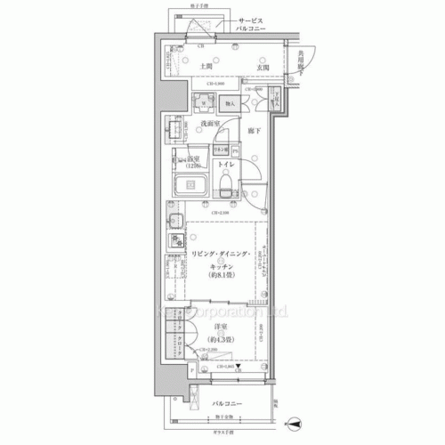 Property Blueprint /rent/tokyoapartment/search/results/214592/2026020633.html