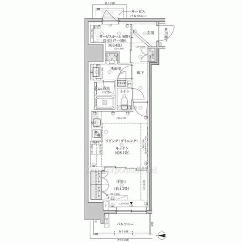 Property Blueprint /rent/tokyoapartment/search/results/214592/2026020634.html