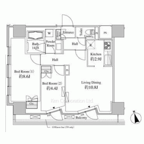 Property Blueprint /rent/tokyoapartment/search/results/165295/2026040032.html