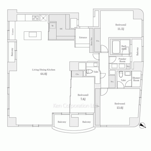 Property Blueprint /rent/tokyoapartment/search/results/115106/2026100171.html