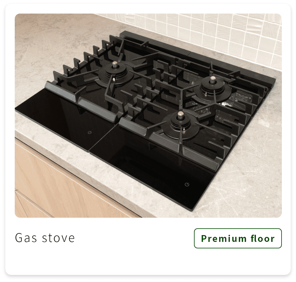 Gas stovetop