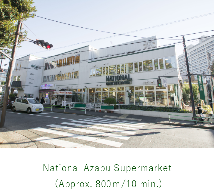National Azabu Supermarket（約700ｍ／9分）
