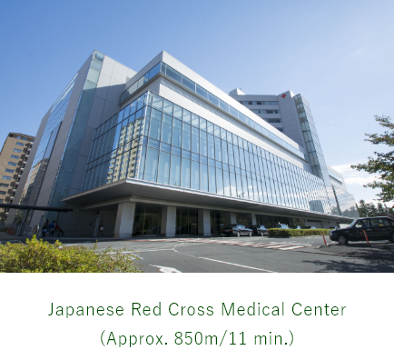 日本赤十字社医療センター（約850ｍ／11分）