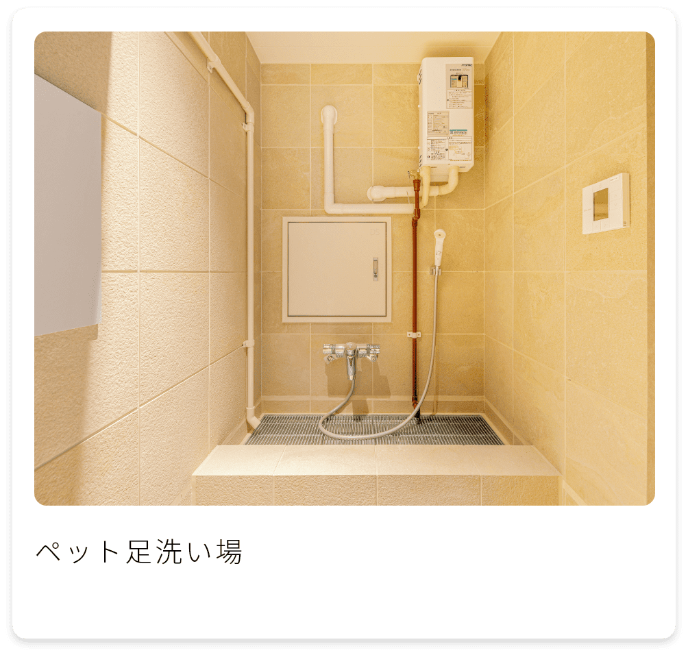 ペット足洗い場