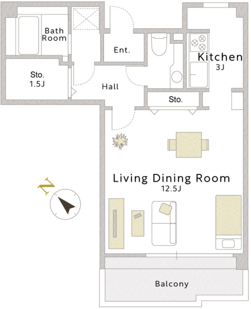 リバーシティ21イーストタワーズ 7号棟 間取り例