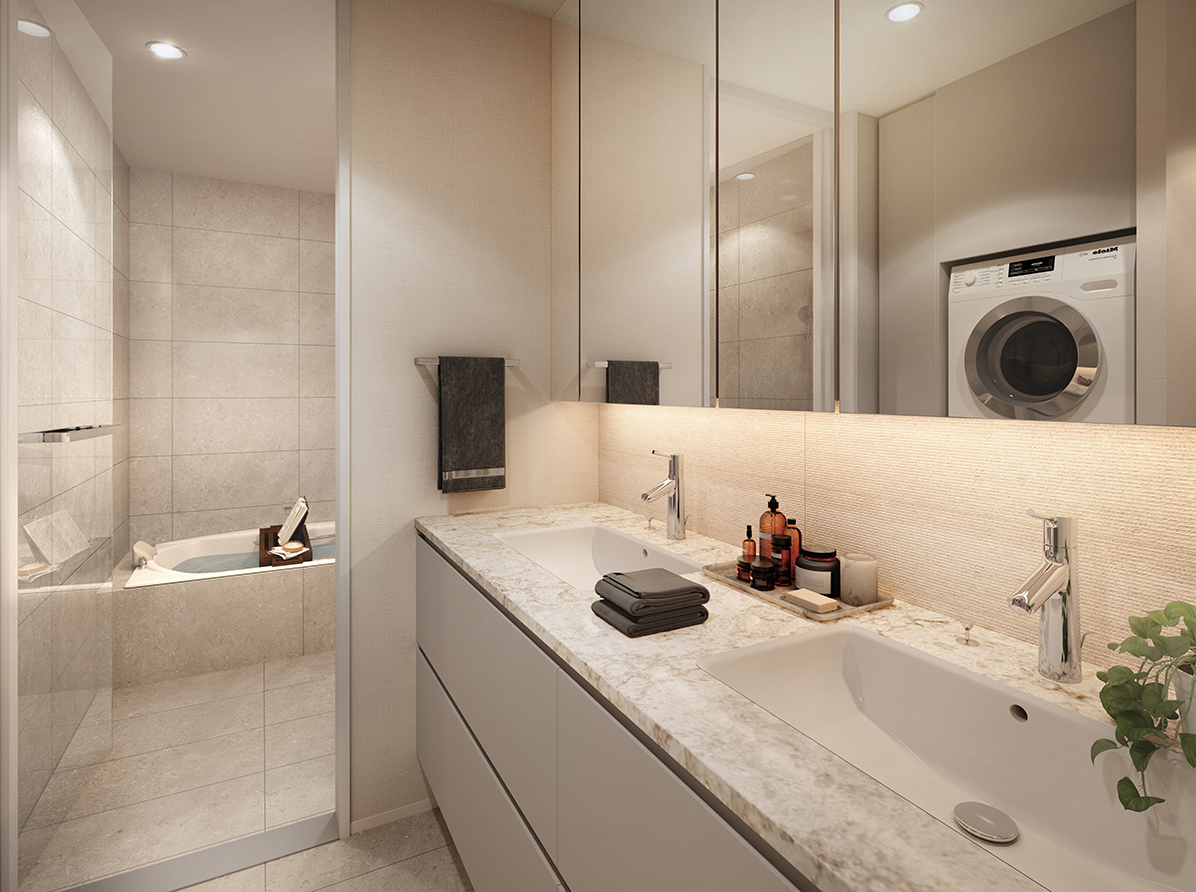 TAKANAWA GATEWAY CITY RESIDENCE(高輪ゲートウェイシティレジデンス)のEG TYPE、EJ TYPE 完成予想CG3