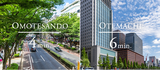 表参道4分 大手町6分