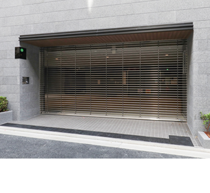 Parking area shutter gate