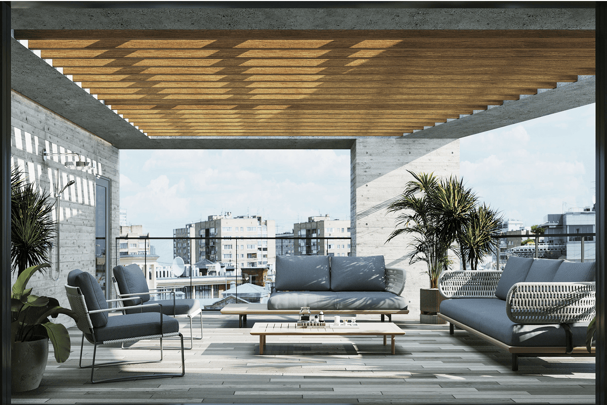 都市の紺碧に抱かれて。そこは天空のプライベートラウンジ