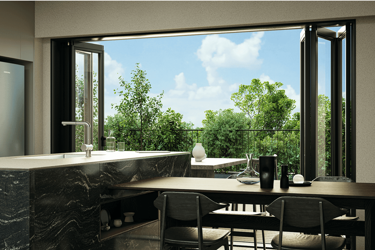 眺望の良さと開放感。大きなピクチャーウインドウを採用