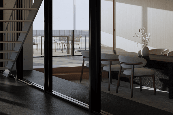 段差と空間が奏でる、奥性のコンポジション。