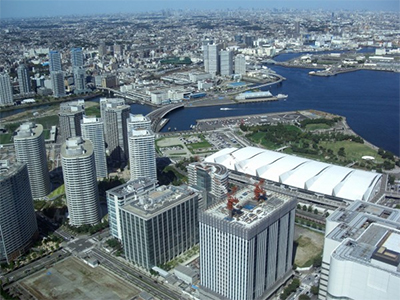 横浜駅・ポートサイド方面の眺め