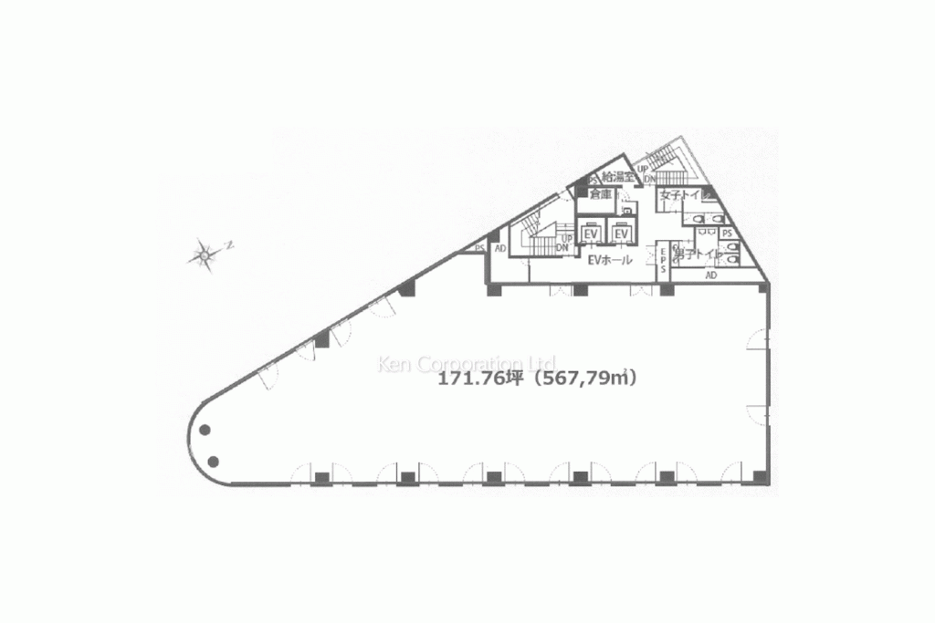 五反田フラットアイアンビル